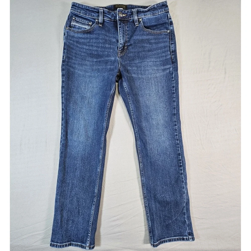 Brothers and Sons Mens Slim Straight Stretch Denim Jeans Size 34x30